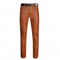 Preview: Leather trousers leather jeans middle brown W33 L30 unlined